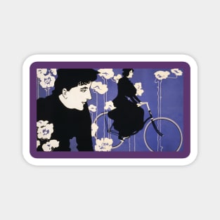 Purple Victor Bicycles Magnet