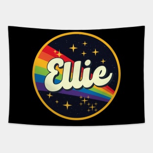 Ellie // Rainbow In Space Vintage Style Tapestry