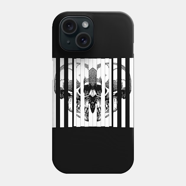 Exclusive/Original Mirror † Skull Heart † Psychedelic Graphic Design Phone Case by DankFutura