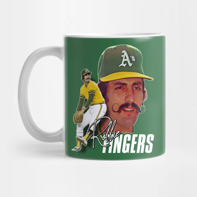 Throwback Oakland Athletics Rollie Fingers Vintage Baseball Jersey