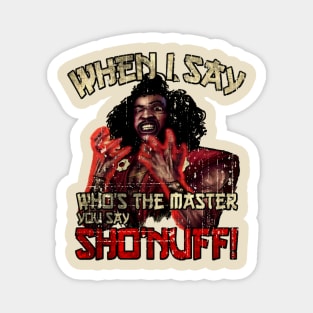 Who The Master // Vintage Sho Nuff Magnet