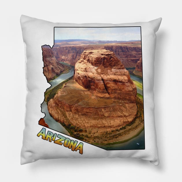 Arizona (Horseshoe Bend) Pillow by gorff