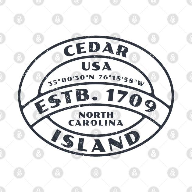 Cedar Island, NC Summer Vacation Badge by Contentarama