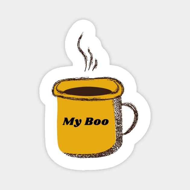 Coffee Boo Magnet by buggzy