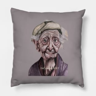 Funny old man Pillow