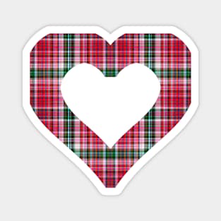 A hole in my Heart for you in tartan Magnet