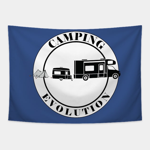 Evolution of Camping Class C Tapestry by TrailerTrasha