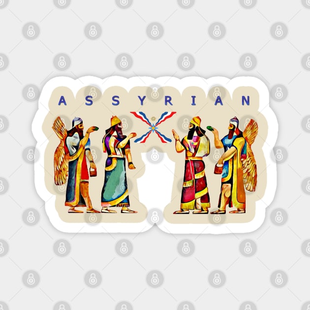 Assyrian Anunnaki Magnet by doniainart