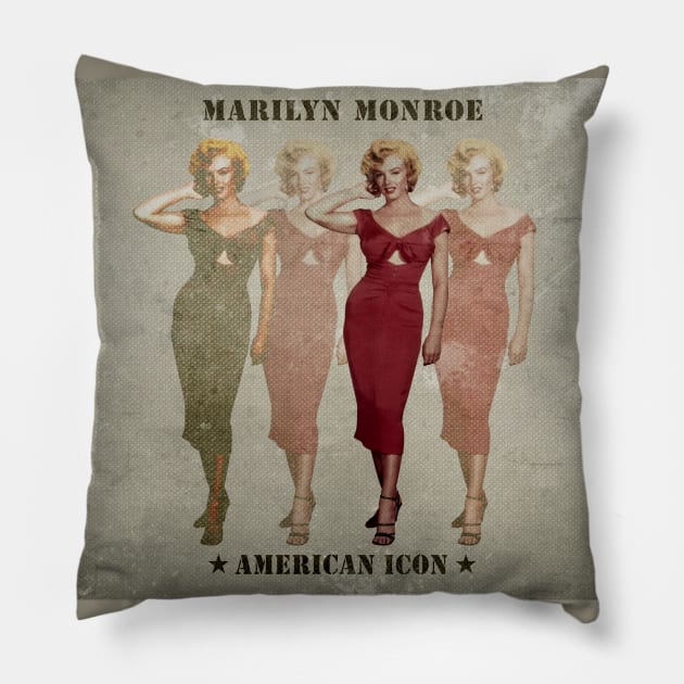 Marilyn Monroe - American Icon Pillow by PLAYDIGITAL2020