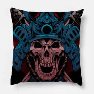 Skull samurai Pillow