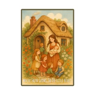 Where faith grows, so do little hearts T-Shirt