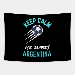 I Support Argentina Football Team Tapestry