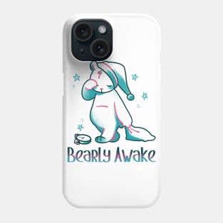 Bearly Awake Kawaii Bear by Tobe Fonseca Phone Case