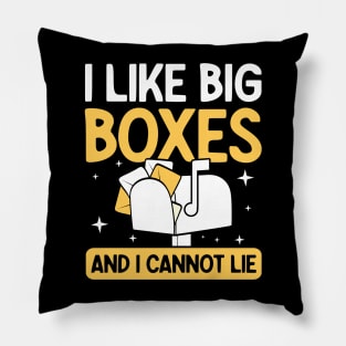 I Like Big Boxes and I Cannot Lie Pillow