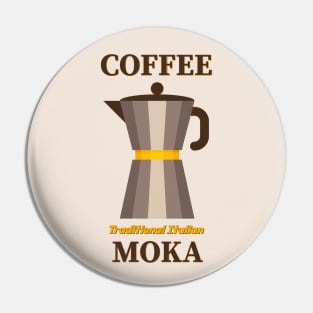 The Art of Moka: Italian Coffee Culture Pin