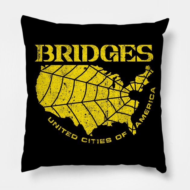 BRIDGES Pillow by huckblade