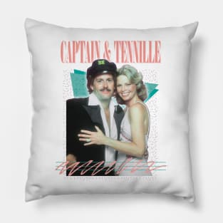 Captain & Tennille /// Retro Fan Art Design Pillow