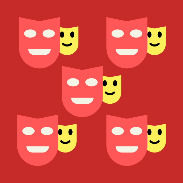 Theatre Mask Pattern by Teatro