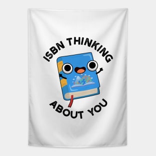 ISBN Thinking About You Funny Book Pun Tapestry