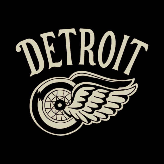 Vintage Detroit Red Wings by Jedistudios 