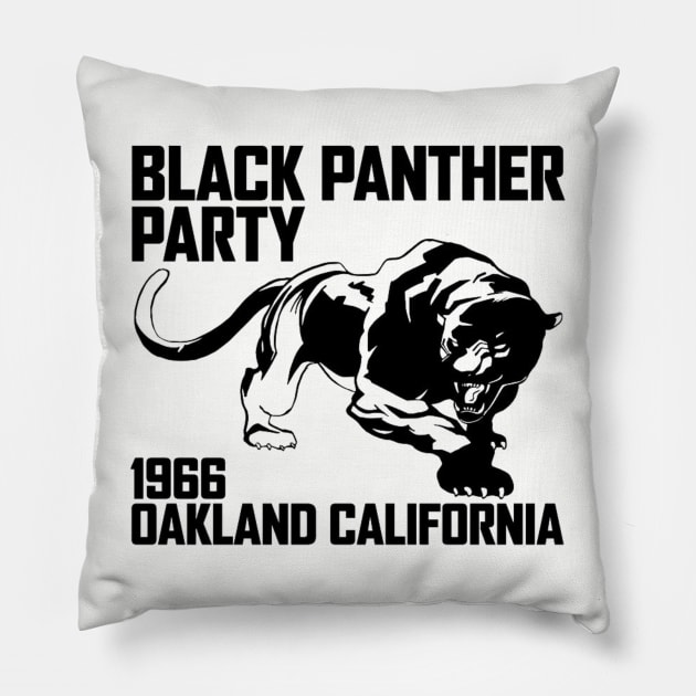 Black Panther Party, Oakland CA 1966, Civil Rights, Black Lives Matter Pillow by UrbanLifeApparel