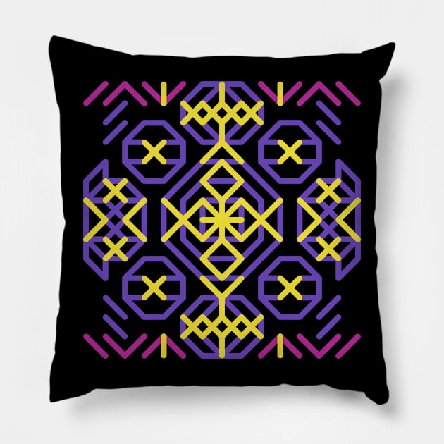 abstract ornanent nature Pillow by B&E