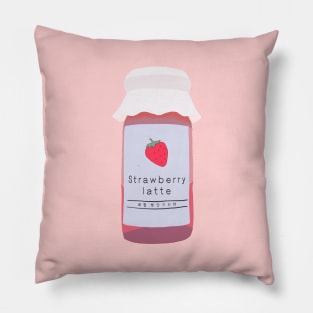 Strawberry latte Pillow