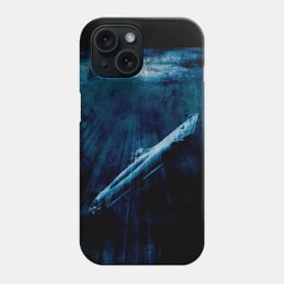 A German U-boat about to surface Phone Case