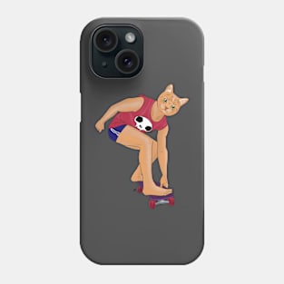 Cat skater Phone Case