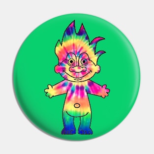 Psychedelic Troll Pin