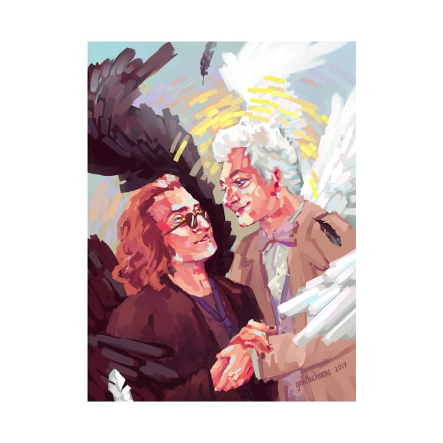 Crowley x Aziraphale by gentlecheese