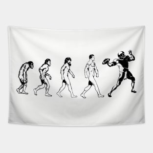 Football Evolution Quarterback American Footy Tapestry