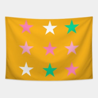 Pink Stars Tapestry