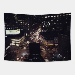 New York at Night Tapestry