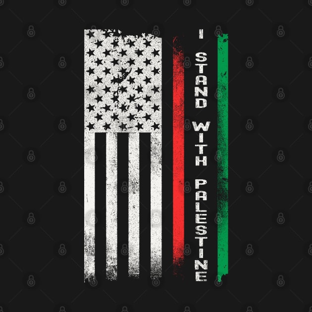 I Stand With Palestine Flag by Etopix