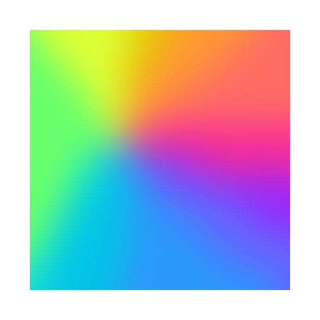 Vivid Radial Rainbow Gradient by KelseyLovelle