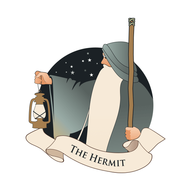 Tarot Arcana: The Hermit by LaInspiratriz