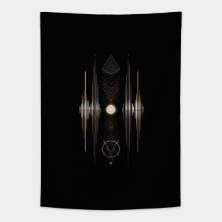 Minimalistic Geometric Illustration Tapestry