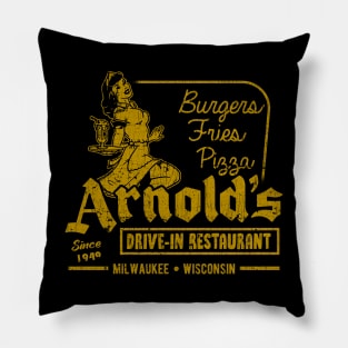 Vintage Arnold's Drive-In Restaurant Pillow