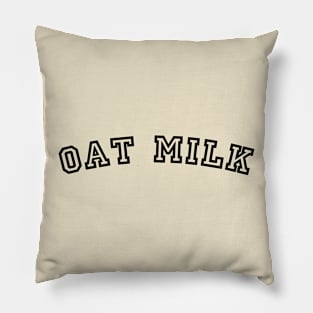 oat milk tee Pillow