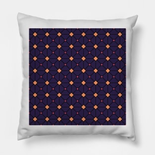 Geometric Triangles Colorful Print Pattern Neon Sunset Pillow