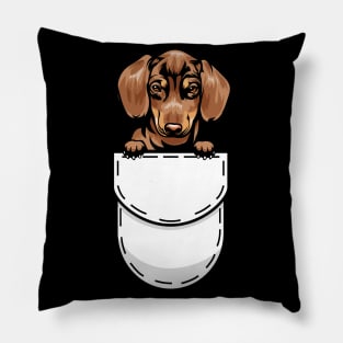 Funny Dachshund Pocket Dog Pillow