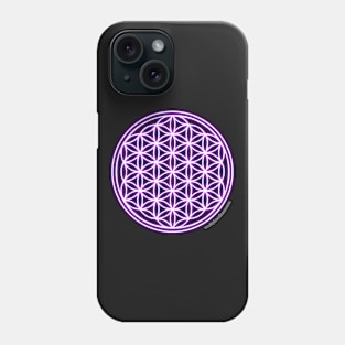 Purple Flower of Life Phone Case