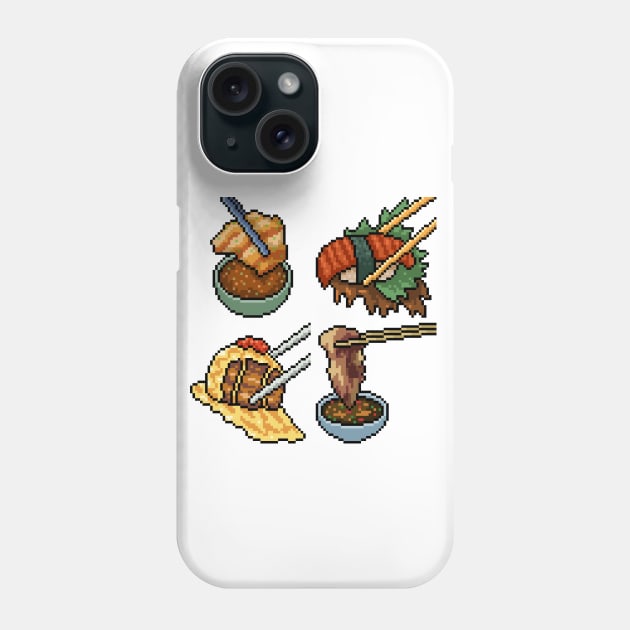 Pixel Sushi Dipping Phone Case by Mako Design 