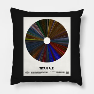 minimal_Titan A.E. Warp Barcode Movie Pillow