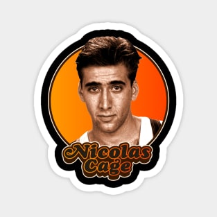 Retro Young Nicolas Cage Tribute Magnet