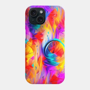 Abstract Colorful Background with Circles Illustration Art. Phone Case