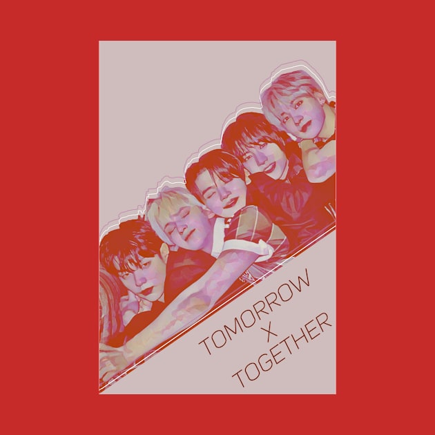 Tomorrow X Together Group photo design by bixxbite