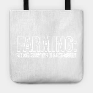 Farm, Farmer, Farmer Gift, Farming, Funny, Agriculture, Gift for Farmer, Tractor Farm, Life Tote