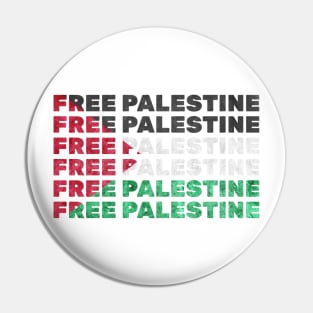 Free Palestine Support Palestine Pin